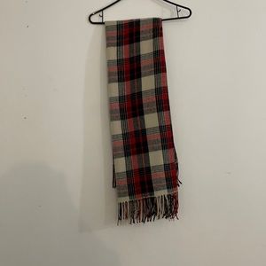 red plaid scarf